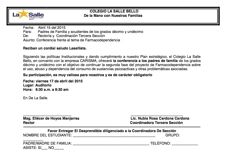 circular 11 del 2015